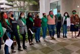 Activistas en favor de la legalización del aborto en Nuevo León en el Congreso local. Foto: Reynaldo Ochoa/ ABC Noticias