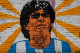 Un mural sobre diego Armando Maradona en Fiorito, Buenos Aires, Argentina (Fotos: AP)