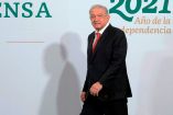 El presidente Andrés Manuel López Obrador durante su tradicional conferencia matutina en Palacio Nacional. Foto: Presidencia