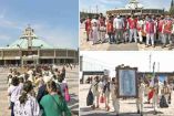 Los grupos de guadalupanos empezaron a llegar a la Basílica; sólo se puede pasar a ver la imagen de la virgen un momento. Foto: Efrén Argüelles