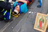 Esta mañana 12 peregrinos que iban en bicicleta rumbo a la Basílica de Guadalupe fueron atropellados. Foto: Cuartoscuro