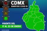 Semáforo covid-19 en la Ciudad de México. Foto: Especial