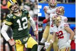 Aaron Rodgers buscará vencer por primera vez a San Francisco en los playoffs de la NFL. (Reuters y AFP)