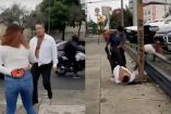 Alfredo Adame pelea a golpes con una pareja en la calle y termina humillado