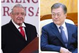 Mediante cartas, los presidentes de México, Andrés Manuel López Obrador y de la República de Corea, Moon Jae-in, celebraron los 60 años de la relación binacional. Fotos: Presidencia/ Facebook: @moonbyun1