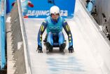 Entrenamiento en el Luge de la rama varonil en el National Sliding Center, Beijing, China (Fotos: Reuters)