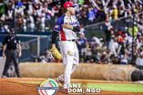 El lanzador Tyler Alexander mantuvo un juego perfecto por ocho innings. (@Gigantes_Cibao)