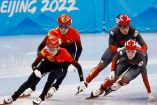 Los patinadores de China no redujeron el ritmo a pesar de la ventaja que tenían por el oro de los Juegos Olímpicos de Invierno (Fotos: Reuters)