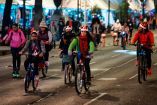 Capitalinos durante el paseo Ciclista Nocturno por las fechas Navideñas, en diciembre pasado. Foto archivo: Cuartoscuro