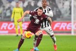 Juventus no pudo evitar que Andrea Belotti igualara el marcador. (Reuters)