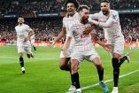 El delantero mexicano fue titular y jugó 88 minutos. (@SevillaFC)