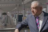 El presidente Andrés Manuel López Obrador desde el AIFA/Captura del documental