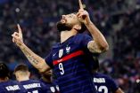 Olivier Giroud marcó el primer gol de Francia ante Costa de Marfil. (Reuters)