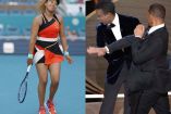 Naomi Osaka opinó sobre la bofetada que le dio Will Smith a Chris Rock (Fotos: Reuters)