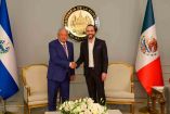 López Obrador y Bukele, sostienen una reunión bilateral para fortalecer la relación entre ambas naciones. Foto: Gobierno de El Salvador