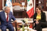 Con esta visita, López Obrador se convierte en el primer jefe de Estado del mundo en sostener reunión bilateral con la primera mandataria del país centroamericano. Foto: @XiomaraCastroZ