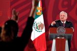 El presidente Andrés Manuel López Obrador durante su tradicional conferencia matutina en Palacio Nacional. Foto: Eduardo Jiménez
