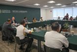 Autoridades del Gobierno de México en reunión con los observadores 