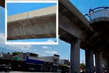 Daños en viaducto de L1 del Metrorrey.