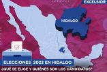 Gráfico del mapa de México con Hidalgo destacado y una urna