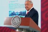 Andrés Manuel López Obrador en conferencia.