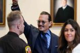 Johnny Depp en el tribunal. 