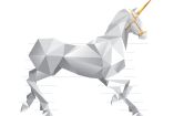 Un Unicornio digital cabalgando