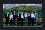 (De izq.a der.) Mario Draghi, Ursula von der Leyen, Joe Biden, Olaf Scholz, Boris Johson, Justin Trudeau, Fumio Kishida, Emmanuel Macron, Charles Michel acudieron al encuentro multilateral convocado en Alemania.
