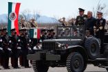 El presidente Andrés Manuel López Obrador con las Fuerzas Armadas.