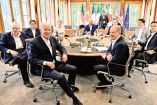 Los dirigentes del G7, las siete economías más fuertes, durante una reunión