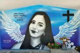 Mural en memoria de Debanhi Escobar.