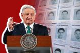 Collage de Andrés Manuel López Obrador y fotos de los 43 normalistas de Ayotzinapa.