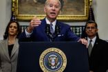 Biden durante un discurso en la Casa Blanca.