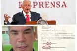 Collage de López Obrador y el líder del PRI, Alejandor Moreno.