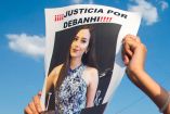 Fotografía de Debanhi en un cartel para pedir justicia por su muerte.