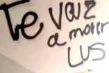 te vas a morir luz, dice letrero de amenaza