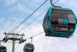 Góndolas del cablebús en operación