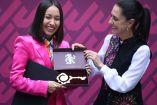 Katya Echazarreta y la jefa de Gobierno, Claudia Sheinbaum