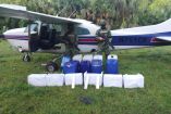 helicóptero con soldados y cocaína asegurada