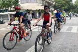 Ciclistas se unieron al paseo 'Muévete en MH'. 