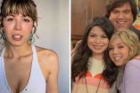 La actriz Jennette McCurdy junto a parte del elenco del show "iCarly"