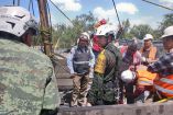 Elementos del Ejército en labores de rescate de mineros, en Coahuila.