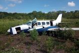 El avión asegurado en Campeche