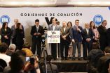 Integrantes de la coalición Va por México