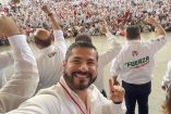 El diputado Shamir Fernández Hernández durante un evento del PRI.