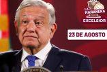 AMLO haciendo una mueca con la boca