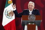 Andrés Manuel López Obrador en conferencia.