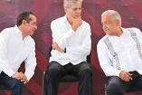 Presidente de México, Andrés Manuel López Obrador y gobernador de Quintana Roo, Carlos Joaquín González
