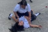 Dos estudiantes se pelean