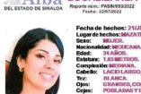 ficha de mujer desaparecida